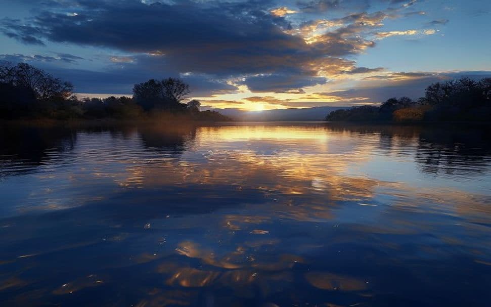 Abendstimmung am Aasee in Münster