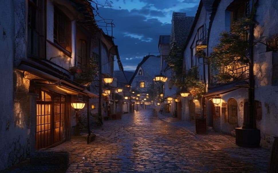 Atmosphärische Gasse in der Münsteraner Altstadt