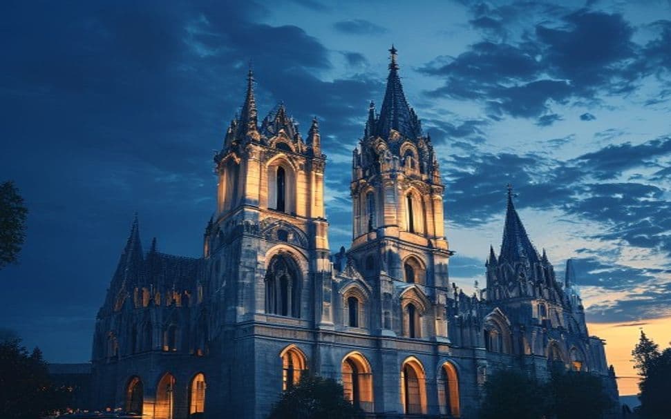 St.-Paulus-Dom über den Dächern von Münster