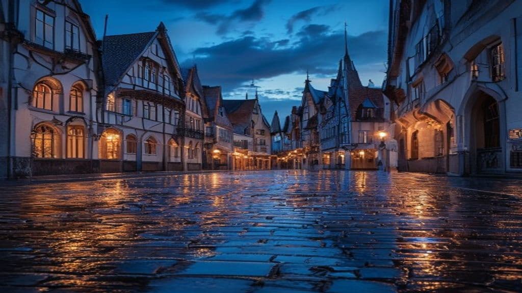 Münster bei Abend